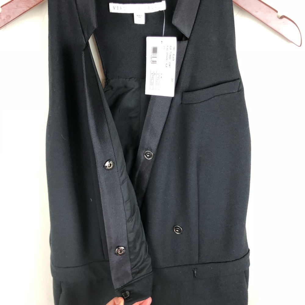 NWT Veronica Beard Tuxedo Jumpsuit 0 - Picture 5 of 7